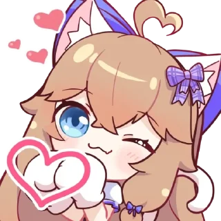 😽 emoji 嘉然2.0装扮表情包 Remastered Telegram sticker 13 of 25