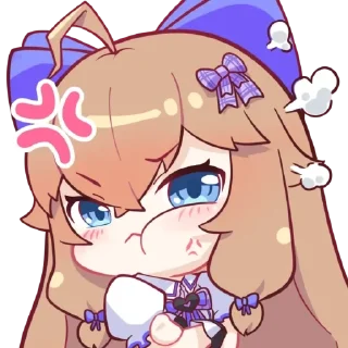 😡 emoji 嘉然2.0装扮表情包 Remastered Telegram sticker 14 of 25