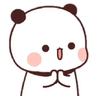 Sticker from cute panda