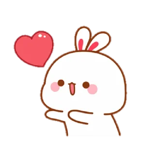🐰 emoji Lovely Tuji soxee ㅡ by @taerastickers Telegram sticker 10 of 43