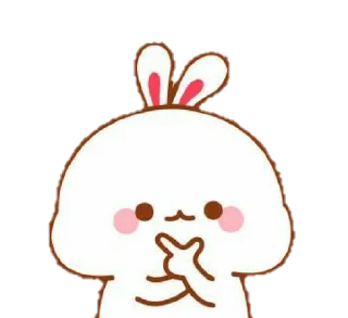 🐰 emoji Lovely Tuji soxee ㅡ by @taerastickers Telegram sticker 17 of 43