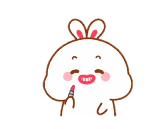 🐰 emoji Lovely Tuji soxee ㅡ by @taerastickers Telegram sticker 6 of 43