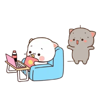 😱 emoji Peach and Goma @PeachLovesGoma Telegram sticker 23 of 120