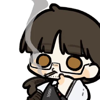 🚬 emoji 소인 림버스&앤GPT콘 Telegram sticker 23 of 120