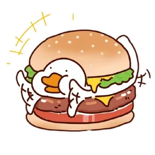 🍔 emoji Ducky 🦆 Telegram sticker 5 of 55