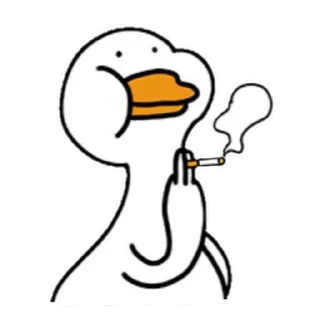 🚬 emoji Ducky 🦆 Telegram sticker 10 of 55