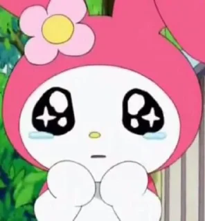 🥺 emoji Kuromi & My Melody // @ZoldyckStickers Telegram sticker 11 of 41