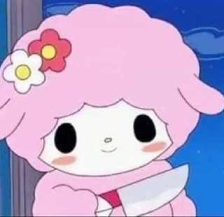 💈 emoji Kuromi & My Melody // @ZoldyckStickers Telegram sticker 8 of 41