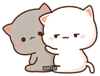🍥 emoji Mochi Mochi Peach Cat by @wontae Telegram sticker 20 of 73