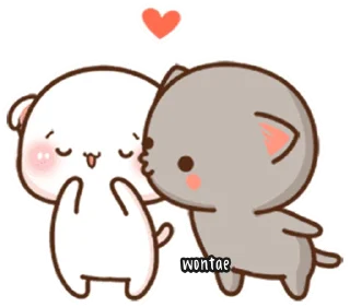 Sticker from Mochi Mochi Peach Cat by @wontae