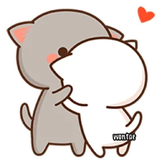 🍥 emoji Mochi Mochi Peach Cat by @wontae Telegram sticker 9 of 73