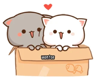 🍥 emoji Mochi Mochi Peach Cat by @wontae Telegram sticker 13 of 73