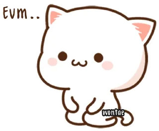 🍥 emoji Mochi Mochi Peach Cat by @wontae Telegram sticker 10 of 73