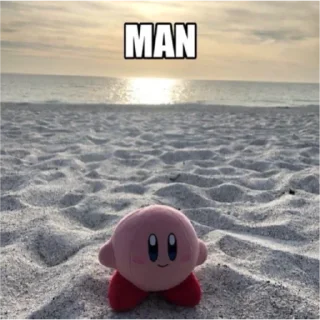 😐 emoji kirby! Telegram sticker 17 of 116