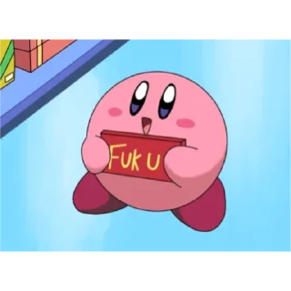 😆 emoji kirby! Telegram sticker 7 of 116