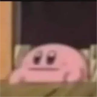 😐 emoji kirby! Telegram sticker 6 of 116