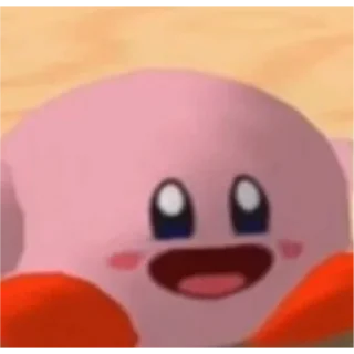😐 emoji kirby! Telegram sticker 2 of 116