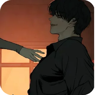 Sticker from Tears a withered flower manwha