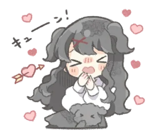 🐾 emoji mwaa ` with love @taokixd Telegram sticker 13 of 40