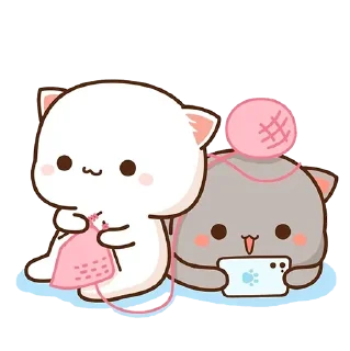 Sticker from Peach Goma Cats @PeachLovesGoma