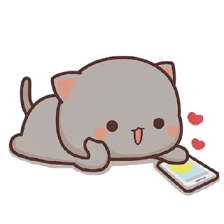 Sticker from Peach Goma Cats @PeachLovesGoma