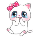 😢 emoji Melody Cat Telegram sticker 5 of 35