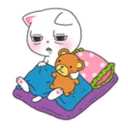 😴 emoji Melody Cat Telegram sticker 16 of 35
