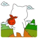 👤 emoji Melody Cat Telegram sticker 18 of 35