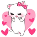 😆 emoji Melody Cat Telegram sticker 24 of 35