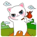 😼 emoji Melody Cat Telegram sticker 13 of 35