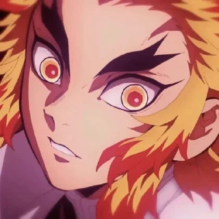 🔥 emoji Kyojuro Rengoku @stupidworm Telegram sticker 7 of 52