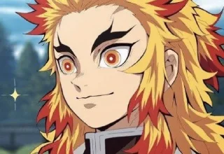 🔥 emoji Kyojuro Rengoku @stupidworm Telegram sticker 9 of 52