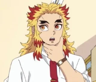 🔥 emoji Kyojuro Rengoku @stupidworm Telegram sticker 8 of 52