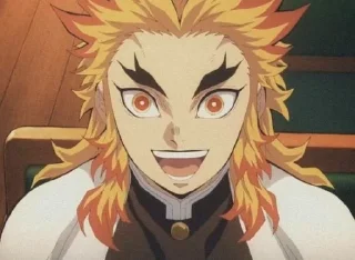 🔥 emoji Kyojuro Rengoku @stupidworm Telegram sticker 14 of 52