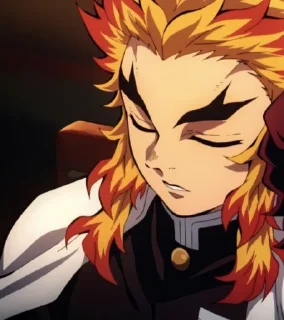 🔥 emoji Kyojuro Rengoku @stupidworm Telegram sticker 21 of 52