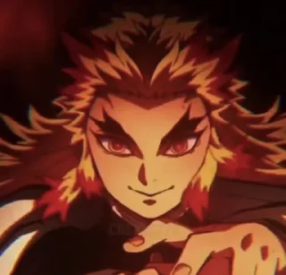 🔥 emoji Kyojuro Rengoku @stupidworm Telegram sticker 17 of 52