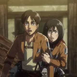 😰 emoji Attack on titan Telegram sticker 22 of 47