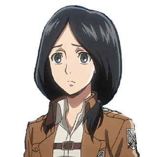 😕 emoji Attack On Titan - @Otakuzdream Telegram sticker 21 of 100