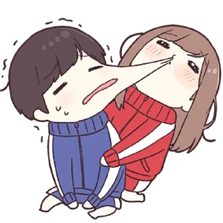 Sticker from Jersey-chan & Jersey-kun [@KawaiiStickersHere]