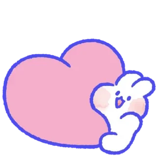 Sticker from 몽글몽글 토끼 몽몽이! By @KakaoEmoticon