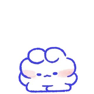 Sticker from 몽글몽글 토끼 몽몽이! By @KakaoEmoticon