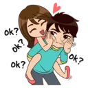 😈 emoji Lovely Navo - Cute, Romantic Sticker pack Telegram sticker 15 of 41