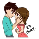 😚 emoji Lovely Navo - Cute, Romantic Sticker pack Telegram sticker 16 of 41
