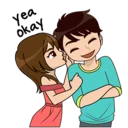 😂 emoji Lovely Navo - Cute, Romantic Sticker pack Telegram sticker 8 of 41