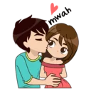😚 emoji Lovely Navo - Cute, Romantic Sticker pack Telegram sticker 24 of 41