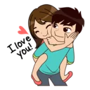 ❤️ emoji Lovely Navo - Cute, Romantic Sticker pack Telegram sticker 10 of 41