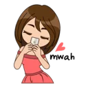 😘 emoji Lovely Navo - Cute, Romantic Sticker pack Telegram sticker 12 of 41