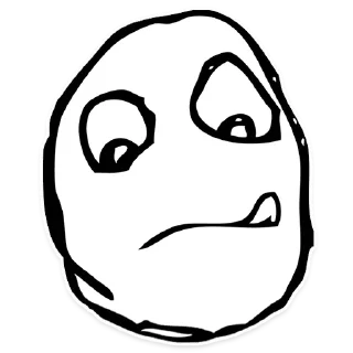 🙄 emoji Rage Faces Telegram sticker 11 of 30