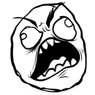 😃 emoji Rage Faces Telegram sticker 13 of 30