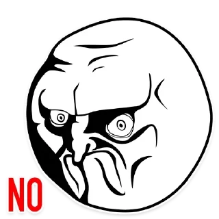🙄 emoji Rage Faces Telegram sticker 5 of 30